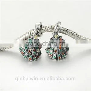 Christmas Tree Charm Me Products Charms European Charm Bracelet Necklace 100% Real 925 Sterling Silver S212 Aaa Cubic Zirconia thumbnail-4