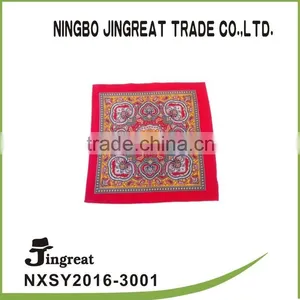 New Folk Style Colorful Printing 100% Cotton Scarf thumbnail-1
