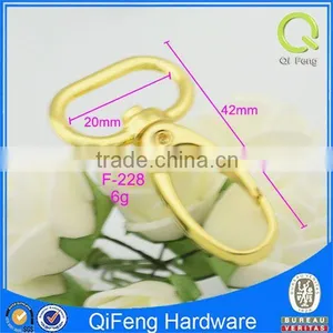 Fashion Style Light Gold Color Metal Snap Hook Of Bag Accessories thumbnail-3