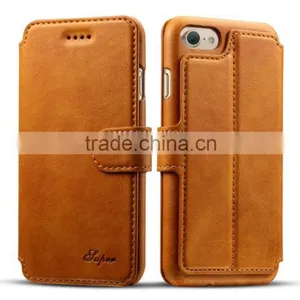 Leather Wallet Mobile Phone Case Stand With Card Slot for IPhone 7 IPhone 6/6S Flip Cover Wallet Case thumbnail-5