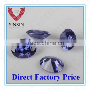 AAA Synthetic Cubic Zirconia Tanz CZ Oval Shape 6X4mm thumbnail-2