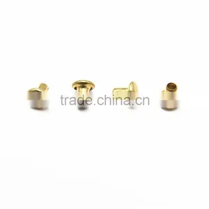 Sample Free 4mm Hollow Rivets Brass Gold Rivet thumbnail-3