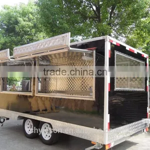 Heavy-duty China Mobile Food Cart Ice Cream Crepe Van / Welcome to Ask Yogurt Truck Food thumbnail-3