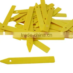 4 Inch Yellow Gardening Plastic Plant Tag Plant Label Plant Growing Marker thumbnail-4