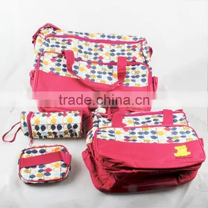 2016 Hot Sale Portable 5 Pcs Best Baby Bag Set Mummy Bags thumbnail-1