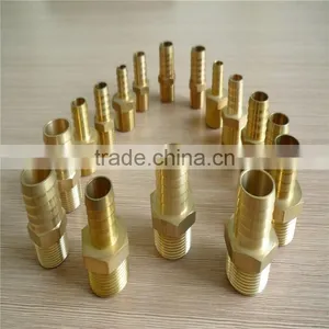 NPT BSPT Brass Male Thread to 1/8" 3/8" 1/2" Hose Barb ,brass Hose Connector With id 1/8" -3" thumbnail-2