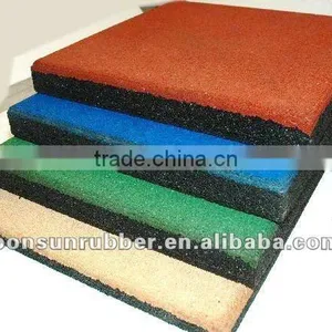 Gym Rubber Tile /Playground Use Rubber Tile thumbnail-1