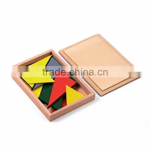 Wooden Toy Montessori Set Constructive Triangles With 5 Boxes thumbnail-4