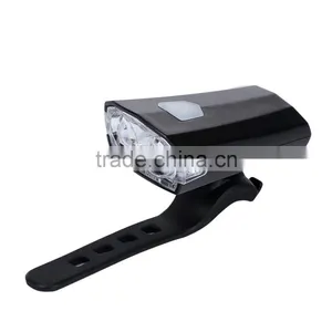 Bicycle Cycling 2 LEDs Safety USB Rechargeable Water Resistant Bright Front Head Light Bike Accessories thumbnail-2