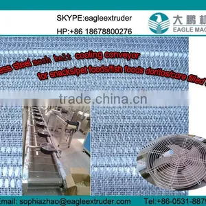 Stainless Steel Dense Mesh Belt Cooling Conveyor Machine for thumbnail-1