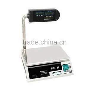 Supermarket Digital Scales With Double Face Display thumbnail-1