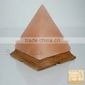 Pyramid Crystal Salt Lamp thumbnail-1