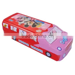 Custom Color Metal Rectangular Cartoon Tin Pencil Box thumbnail-1