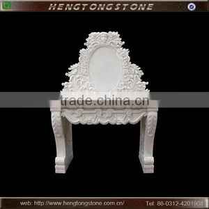 Elegant Marble Bathroom Vanity With Girl Statue thumbnail-1