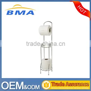 Jiangmen Free Standing 3 Roll Storage Bathroom Tissue Paper Roll Holder thumbnail-1