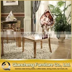 Flower Shape Fabric Cover Dining Chair for Hotel thumbnail-1