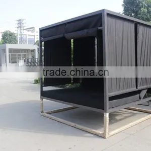 Fashion Aluminium Sunbed Outdoor Sofa Bed With Canopy thumbnail-5