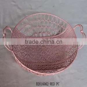 Metal Wire Basket With Handle thumbnail-2