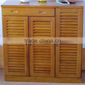 Modern Design Competitive Price Wooden Entrance Shoe Cabinet thumbnail-2