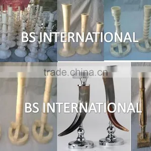 Real Horn Bone Candle Stand thumbnail-1
