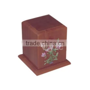 Beautiful Wholesale Wooden Urn in Funeral Supplier for Audlt Ashes thumbnail-1