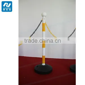 Plastic Portable Post/Light Duty Plastic Stanchion & Chain thumbnail-1
