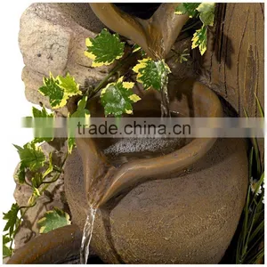 Four Rustic Jugs Cascading Water Fountain thumbnail-4