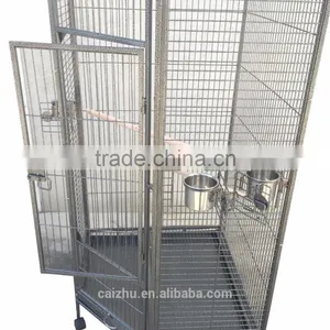 Large 162cm Corner Parrot Aviary Bird Cage With Wheels thumbnail-3