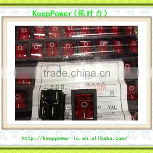 Rocker Switch KCD1-4 Feet 2 Files With Red Light Blister Packaging thumbnail-1