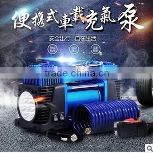 Double Cylinder Car Air PumpPortable Electric Mini 12V Car Air Compressor Pump Tyre Tire thumbnail-1