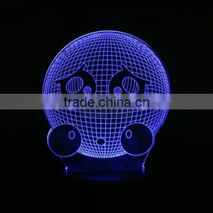 Lovely Emoji Expression Smile 3D Effect LED Night Light Unique Lighting Lamp thumbnail-2