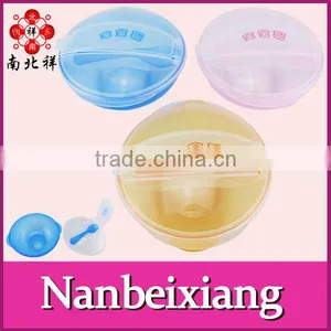 BPA Free Plastic Baby Feeding Bowl With Lid Spoon thumbnail-1