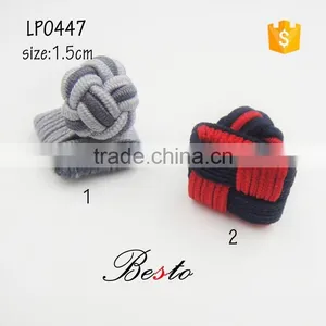 New Custom Style Fashion Graceful Cufflinks Square Silk Knots Cufflinks for Decoration thumbnail-1