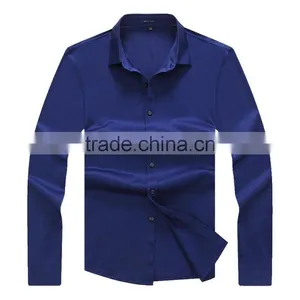 Mens High Quality Slim Fit Blank Customized Mercerized Cotton t Shirt thumbnail-1