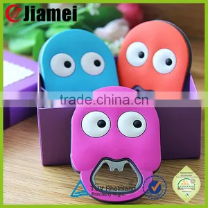Promotion Gifts Custom Soft PVC Rubber Branded Bottle Opener Key Ring thumbnail-2