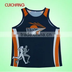 Customize Design Running Singlet for Men ,custom Running Singlet,custom Spandex Running Singlets thumbnail-1