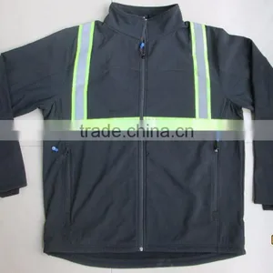 High Quality Protective Clothing Work Wear Jacket 3m Reflective Clothing Softshell Jacket Hi Vis Jacket thumbnail-1