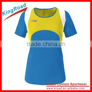 2016 Sublimation OEM Running Shirt / Coolmax Running Top / Wholesale Running Wear thumbnail-1