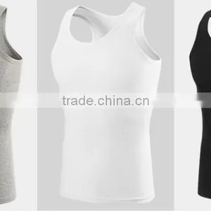 Trade Assurance 100% Cotton Athletic Tank Top for Men,make the Sport More Energetic thumbnail-5