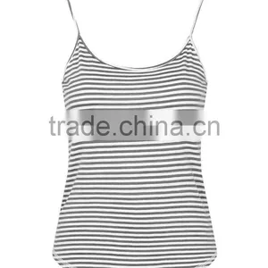 JXY Basic Stripped Basic Vest for Women thumbnail-1