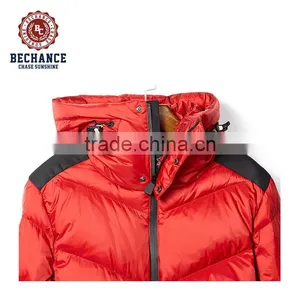 Red Nylon Outdoor Coat Winter thumbnail-3