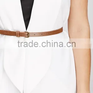 Fully Lined Sleeveless Longline Women Vest Lightweight Vest 2015 thumbnail-5
