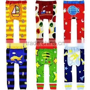 Wholesale Newest Fashion Baby Girls And Boys PP Pants Cotton With Cute Cartoon Pattern Knit Children Leggings SC40822-13 thumbnail-1