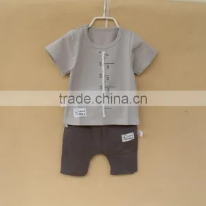 Wholesale Summer Cotton Printing Boys Kids t Shirt With Pants Set thumbnail-5