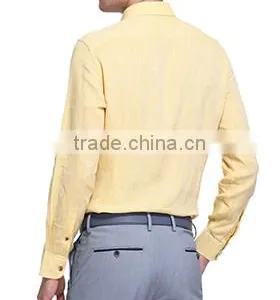 Men's Linen Shirts Long Sleeve Shirt New Fashion Men Shirt Linen Men Shirt thumbnail-2