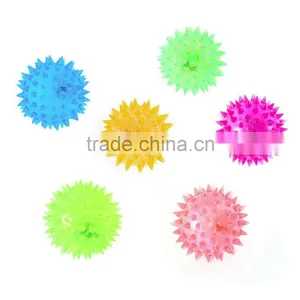 3pcs Dog Puppy Cat Pet Hedgehog Ball Rubber Bell Sound Ball Fun Playing Toy Hot Worldwide thumbnail-2