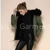 New Arrival Comfortable Black Lining Fox Coats Faux Fur Black Jacket thumbnail-1