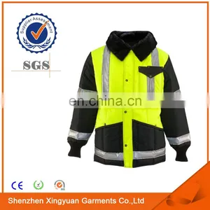 Waterproof Jacket With Safety Work Hi Vis Cold Storage Fleece Collar thumbnail-1