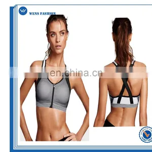 Custom Make Ladies Fitness Workout Front Close Sports Bra thumbnail-1