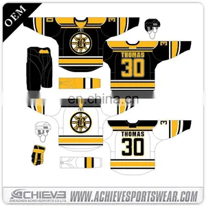 Wholesale Custom Sublimation Ice Hockey Jerseys , Design Pro Ice Hockey Jerseys Apparel thumbnail-3